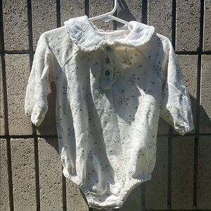 Floral White Kids One Piece